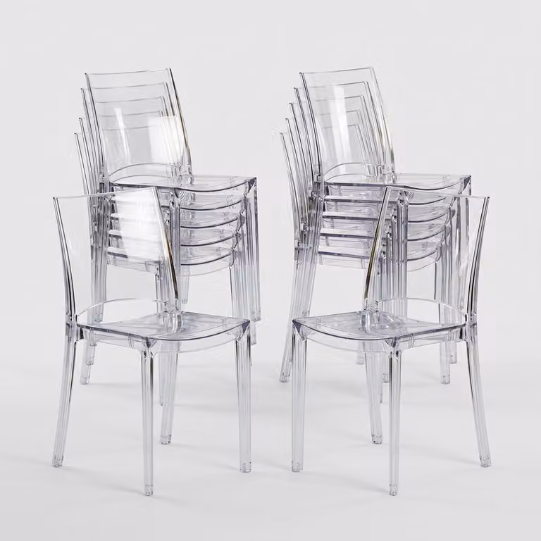 18 sedie B-Side Grand Soleil per offerta stock bar trasparente - Trasparente