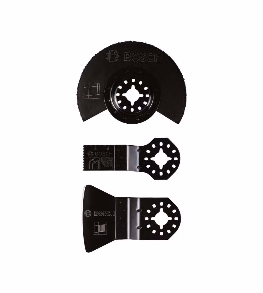 Set di accessori multifunzione per piastrelle Bosch colore nero 2607017324