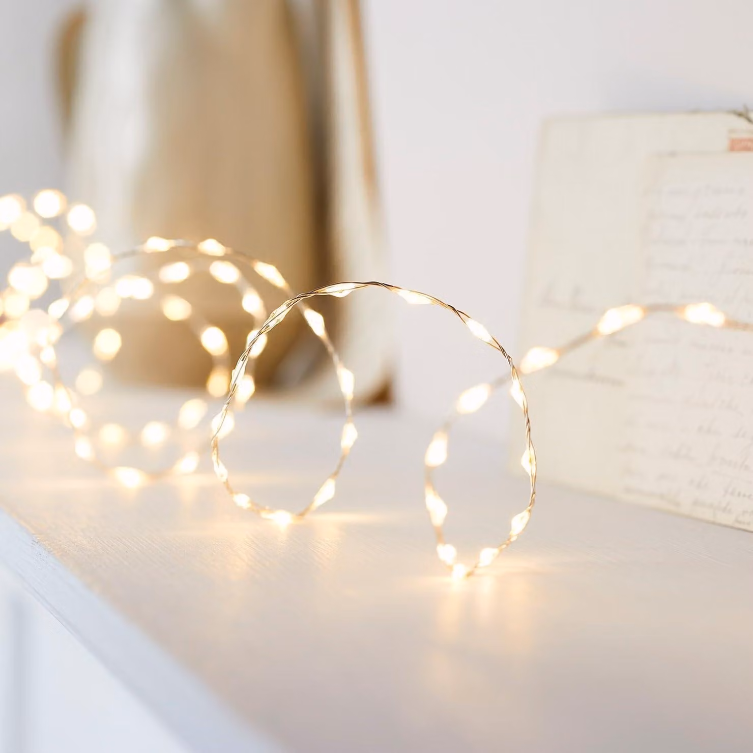 Catena luminosa a LED, 20 metri, 1250 LED, luce calda/fredda/mista, con timer, per uso interno