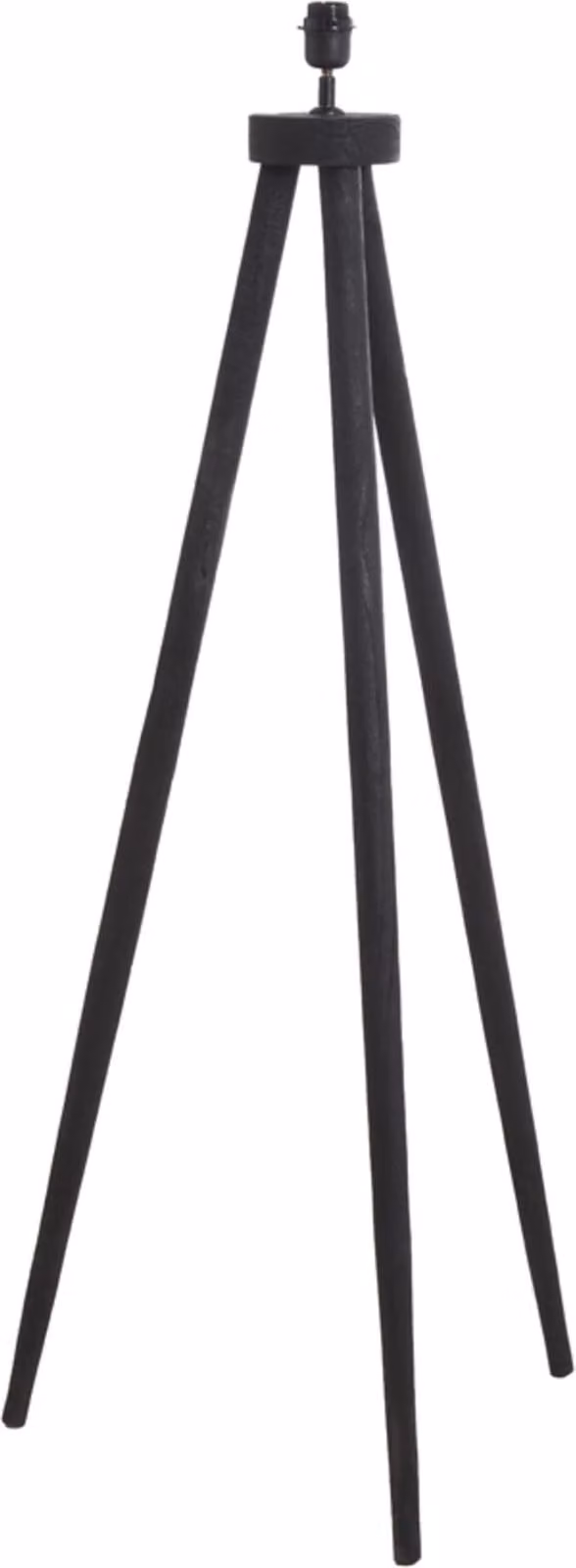 Lampada da terra - nero - ILIAS - legno - apparecchio singolo - E27 - 8215612 - Light & Living