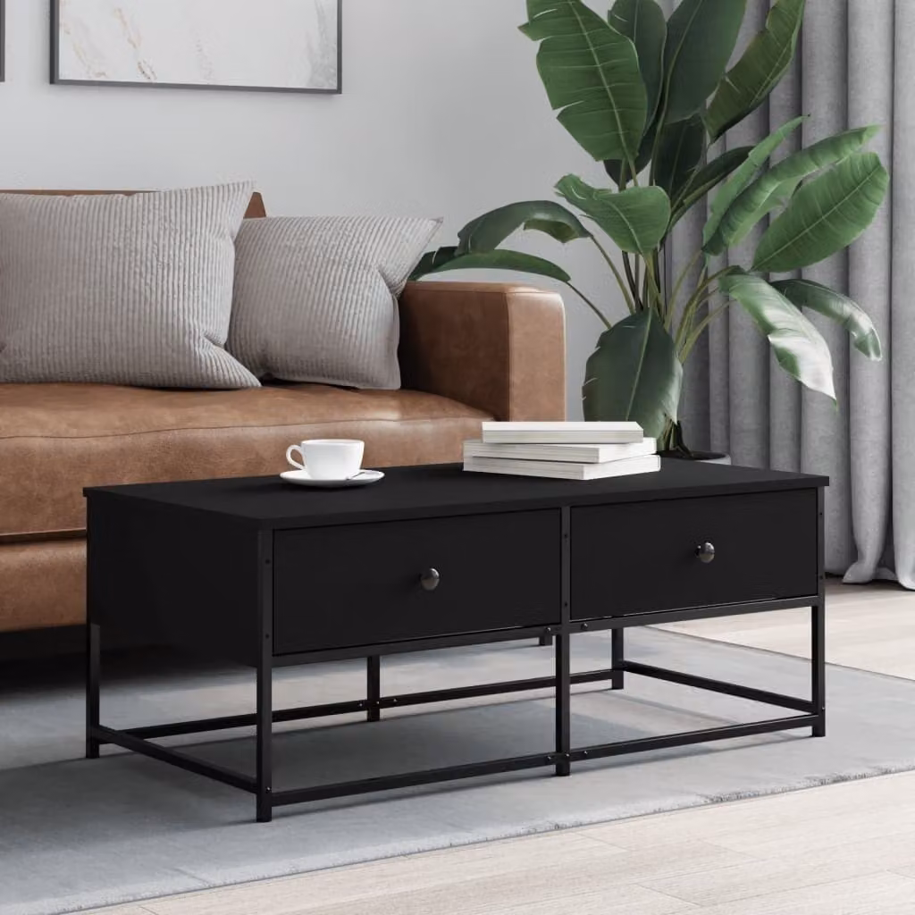 Maison Exclusive - Tavolino nero 100x51x40 cm Materiale legnoso