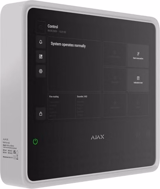 Ajax Hub EN54 Fire Bianco