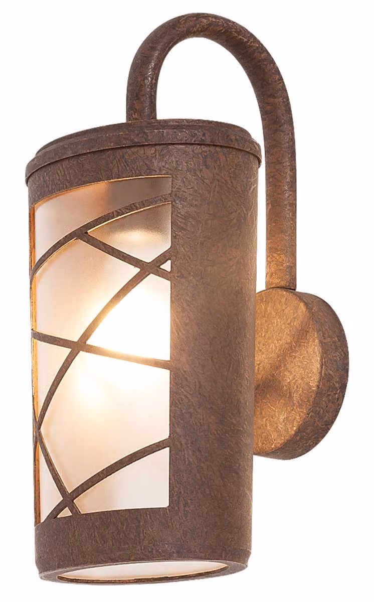Applique da esterno Pescara marrone 1xE27x60W in alluminio, dimensioni: 37x16x18 cm, IP44, Rabalux