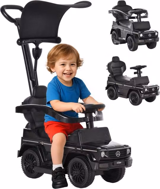 Correpasillos per bambini Mercedes G350 Minimal nero L: 85,5 cm, P: 40,5 cm, H: 95 cm