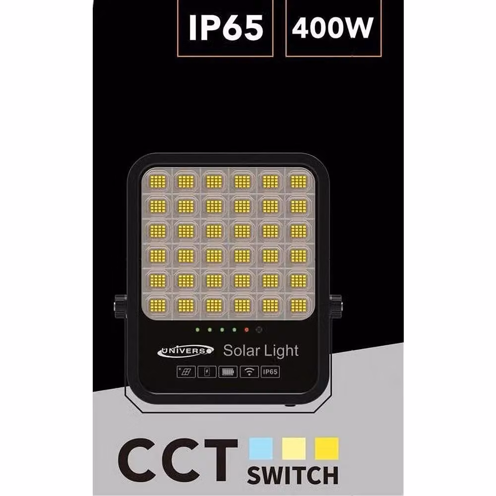 Trade Shop Faro Led Proiettore Solare 400w Ip65 Cct 3in1 con Telecomando Nero Ry-400w-3c – 2