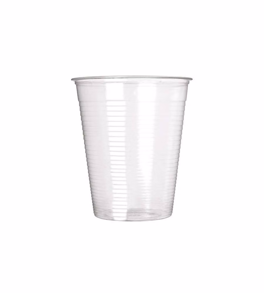 Bicchiere Trasparente Monouso Bioplastica Compostabile - 50 Pezzi