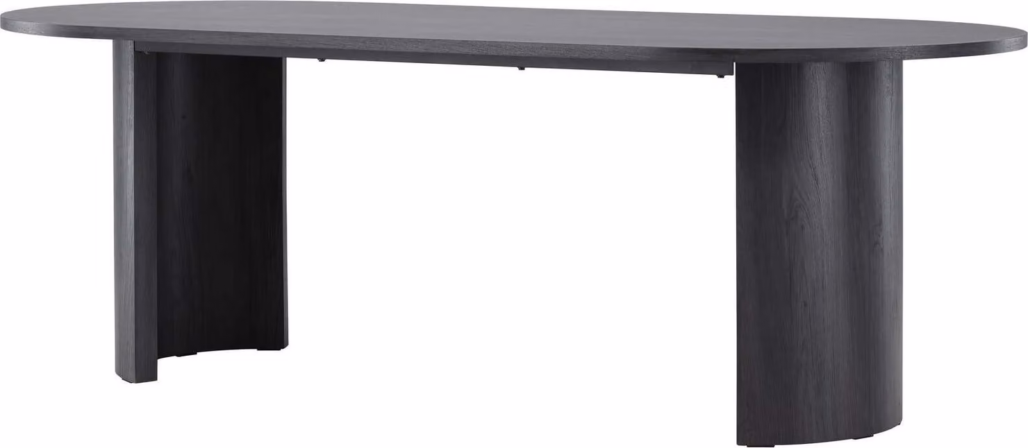 FURNLUX Tavolo da pranzo Grundsund Nero 100cm / Hauptfarbe: Schwarz / Dimensioni: 100 x 200 x 75 cm
