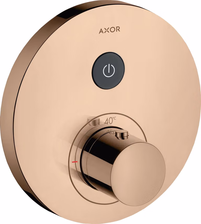 hansgrohe AXOR Starck ShowerSelect Thermostat rond à encastrer pour 1 consommateur, 36722300, 36722300