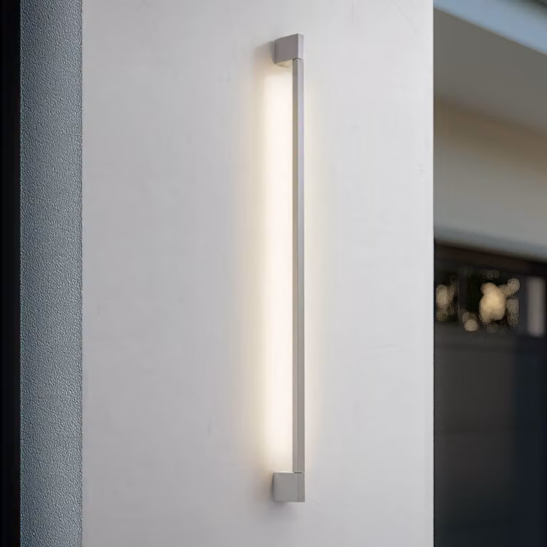Applique da esterni a LED Neano Lindby, Alluminio / Grigio / Zincato, Alluminio, Moderno, Applique LED da esterni