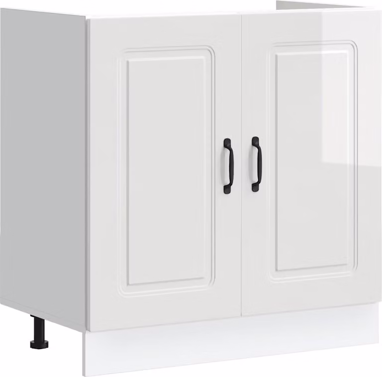 Mobile base lavello Kalmar Bianco Lucido 80x46x81,5 cm