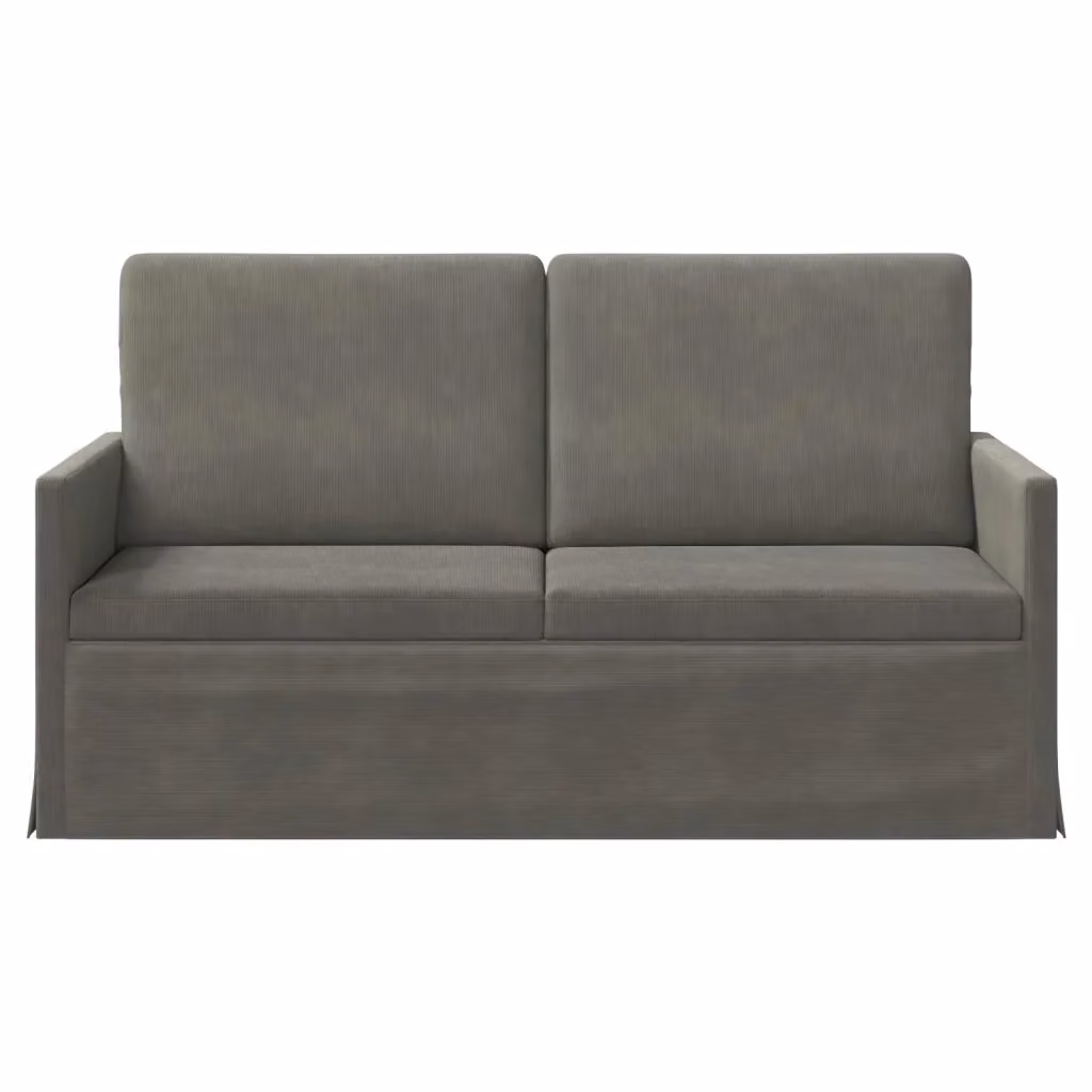 Divano a 2 posti moderno vidaXL in tessuto grigio con struttura in metallo L: 150 cm, P: 81 cm, H: 82 cm – 2