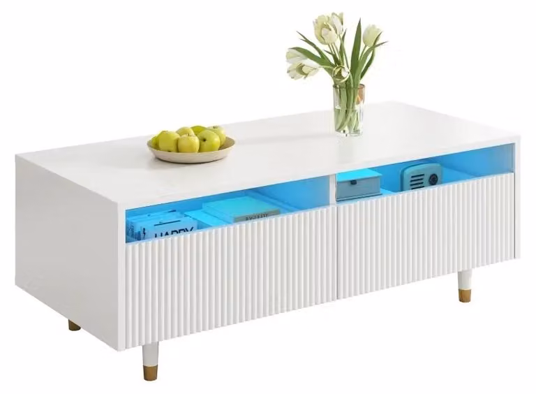 Tavolino moderno - Tavolino da soggiorno - Design minimalista - Struttura stabile - Aspetto elegante