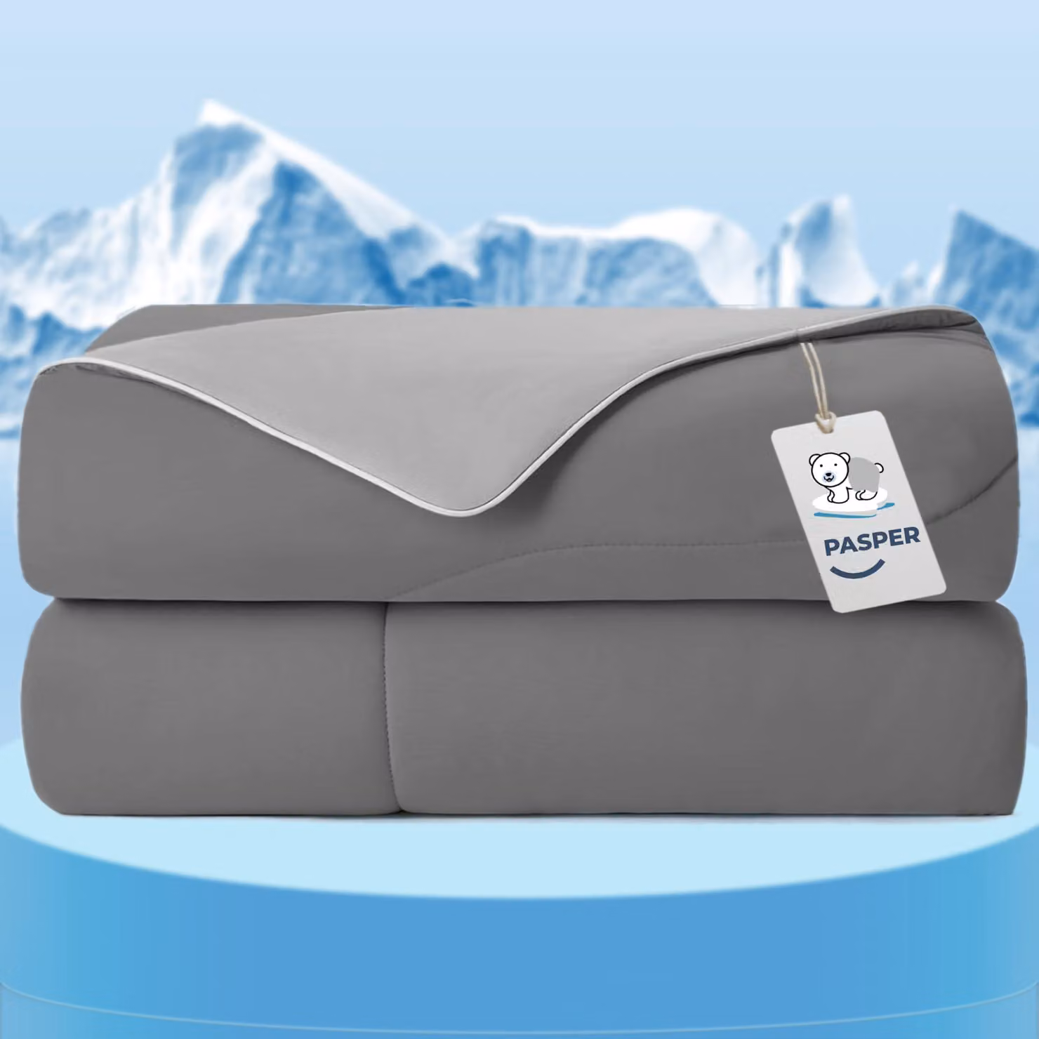 Coperta refrigerante 150x200 cm, Q-max 0,5, peso 1,5 kg, ideale per l'estate