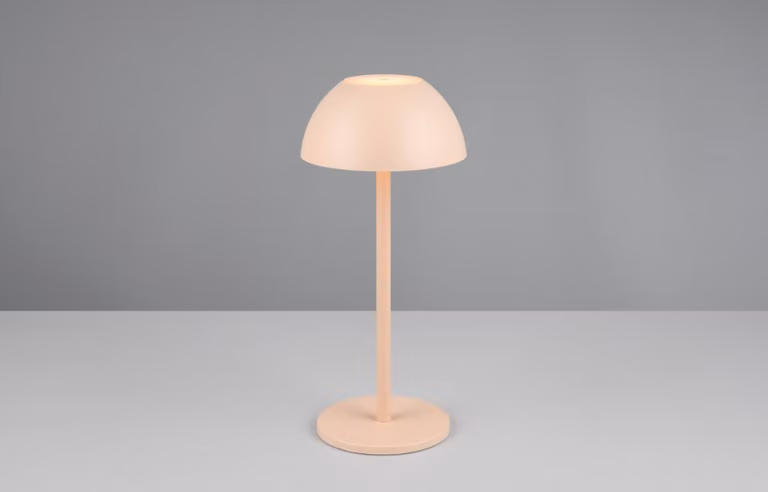 Lampada da tavolo a LED ricaricabile RICARDO rosa, 2 W, bianco caldo, 240 lm, plastica, dimensioni: 30 x 13,5 x 13,5 cm, IP54, RL