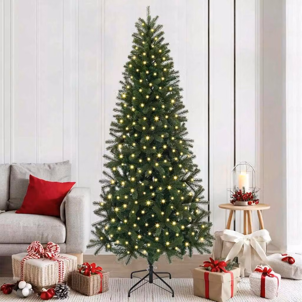 Maison Exclusive - Albero di Natale artificiale, verde, 210 cm, realizzato in PE e PVC