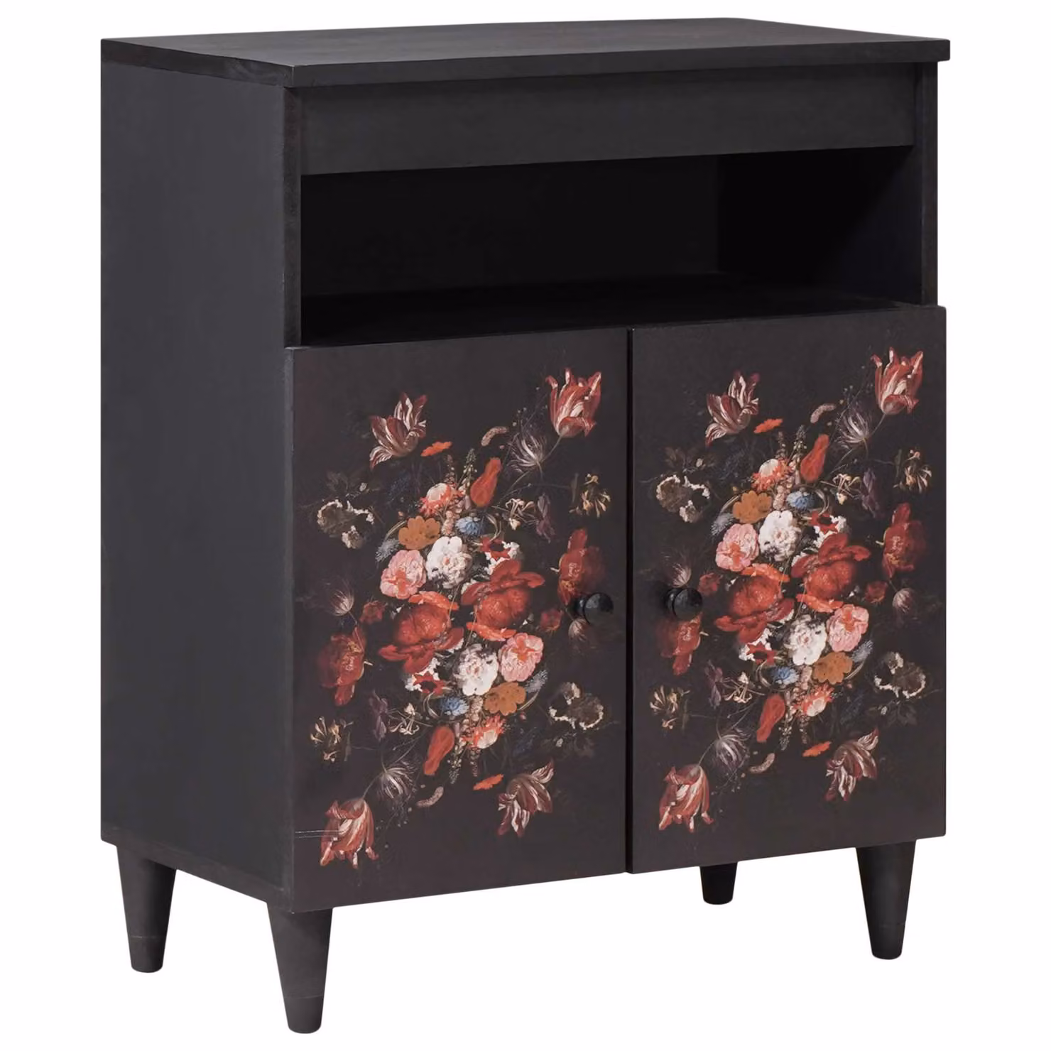 Armadio di stoccaggio moderno vidaXL in legno di mango multicolore L: 60 cm, P: 33 cm, H: 75 cm