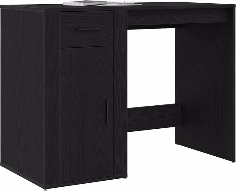 Scrivania Rovere Nero 100 x 49 x 74 cm Legno multistrato