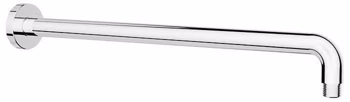 Braccio doccia AquaCraft per montaggio a parete cromato | Braccio doccia 300 mm in metallo | Braccio a parete per soffioni | Attacco standard 1/2 pollice | Accessori doccia per docce a pioggia