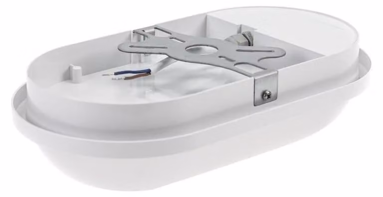 Lampada a LED da parete, forma ovale, con sensore, 20 W, 4000 K, 1850 lm, grado di protezione IP54