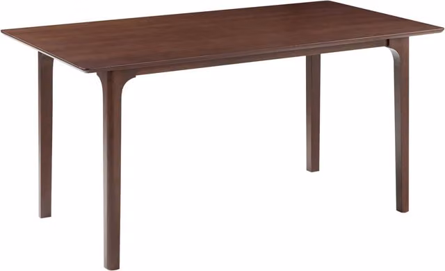 Tavolo da pranzo 160 x 90 cm Piano impiallacciato in frassino scuro Tavolo da cucina di design moderno