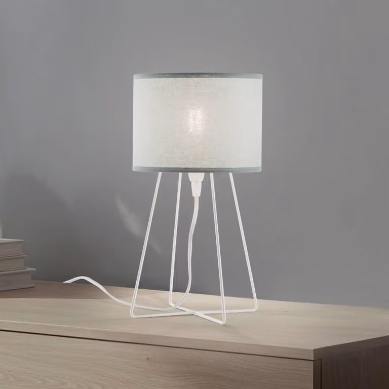 Lampada da tavolo Trixi Duolla, Verde, Soggiorno / Sala da pranzo, Tessuto / Stoffa / Seta, Lampada da tavolo
