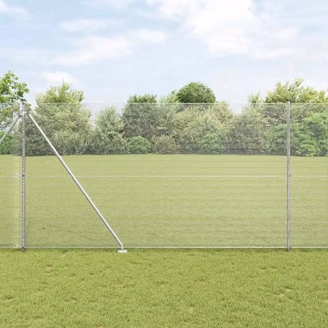 Recinzione in rete saldata con punte 50 x 1,5 m Acciaio zincato 3352008