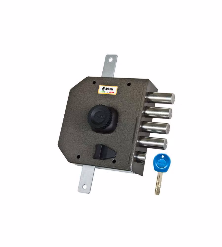 Serratura Sic.Triplice Moia con Pompa Ja424 sinistra colore argento