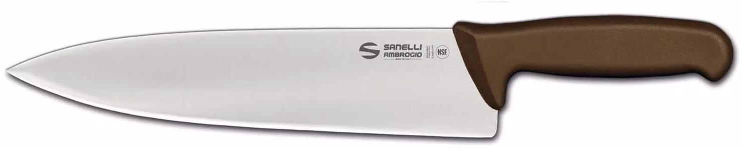 Coltello trinciante cuoco cm 26 marrone linea Supra di Sanelli Ambrogio