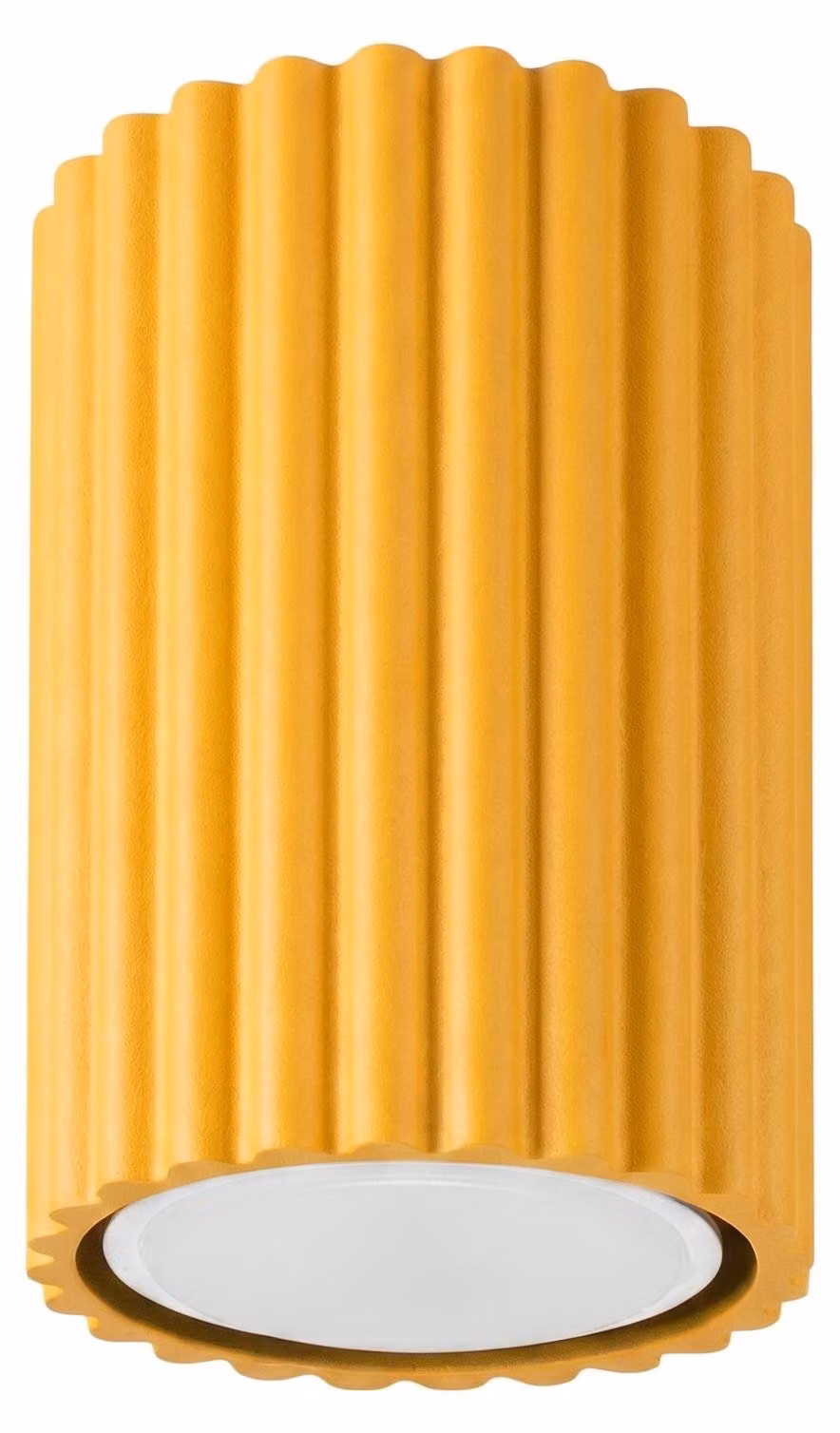 Plafoniera KARBON 10 gialla 1xGU10 10W in alluminio 10x6,5x6,5 cm Sollux Lighting