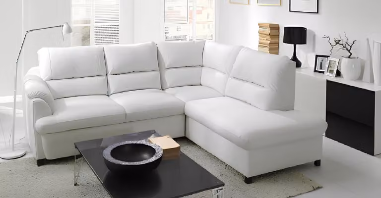 Ecksofa Eck Wahl Leder Kasten&Bett Polster Couch Sofa Ecke Garnitur