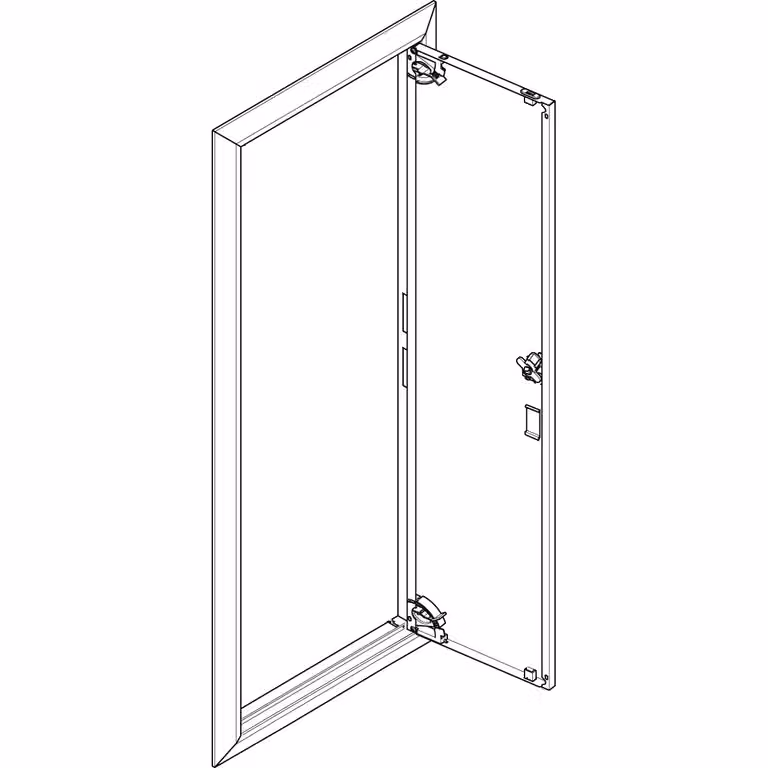 Cornice ABN + porta cieca 1x6 per quadro di distribuzione da incasso, a 1 fila GBRU16T