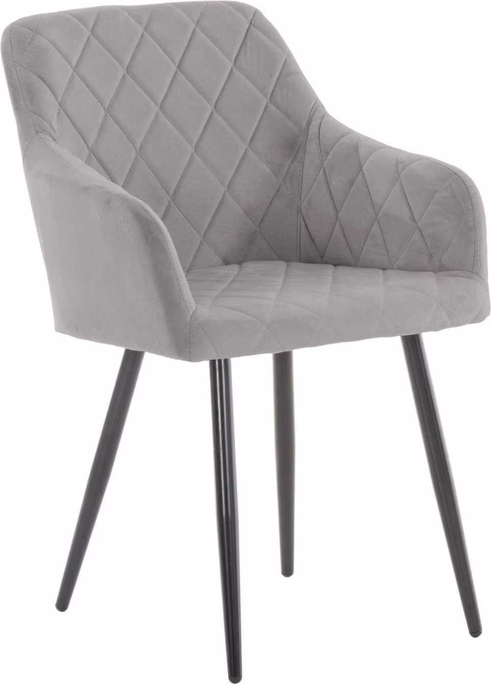 Sedia da pranzo - seduta confortevole - seduta laccata per un comfort duraturo | Materiale: Soft | Colore: Grigio