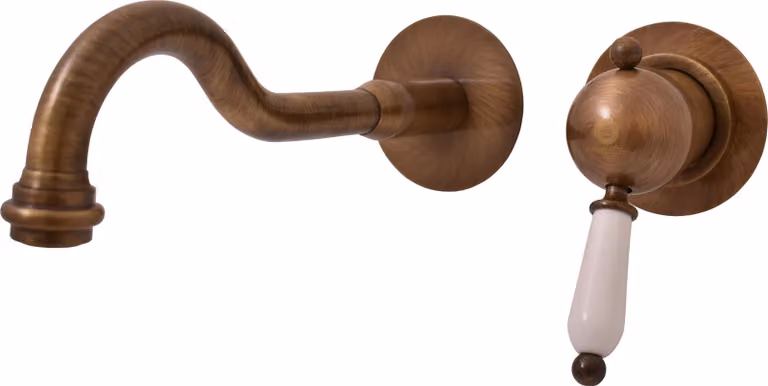 LABE - Miscelatore da incasso per lavabo, ottone vecchio (bronzo) L534/2SM, RAV Slezák