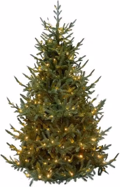 Albero di Natale Artificiale Verde Le Stelle Sestriere H 240cm x L 160cm Super Folto con 650 Luci Led + 20 Luci Flash Incorporate 3946 Rami