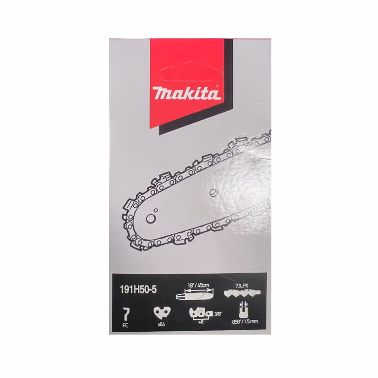 Makita 191H50-5 Catena per motosega 17-18 pollici/43-45 cm, 64 maglie 3/8 pollici 1,5 mm