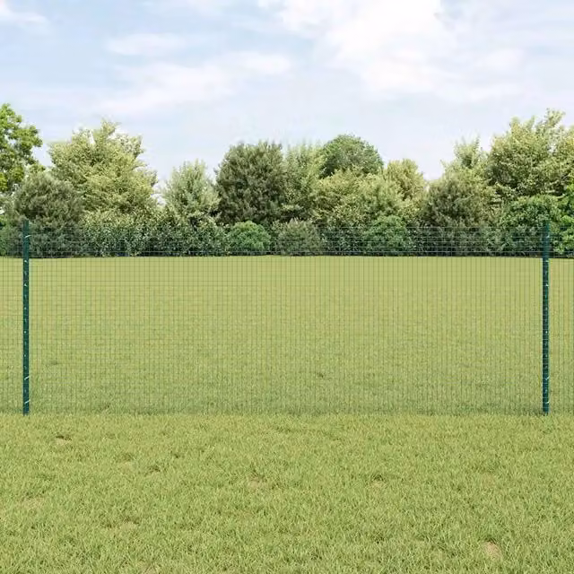 Recinzione in rete saldata con pali 100 x 0,8 m Verde Rete 3336542