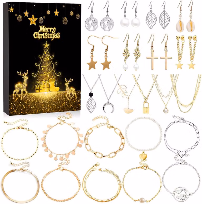 Set di calendari dell'Avvento (bianco)