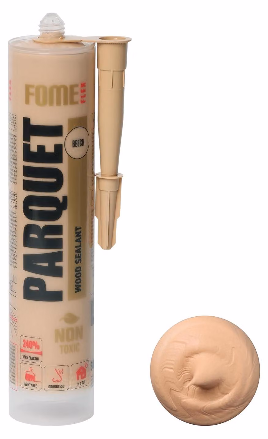 Sigillante elastico e resistente per pavimenti in parquet e laminato, formato 310 ml, ideale per sigillare giunti e per riparazioni