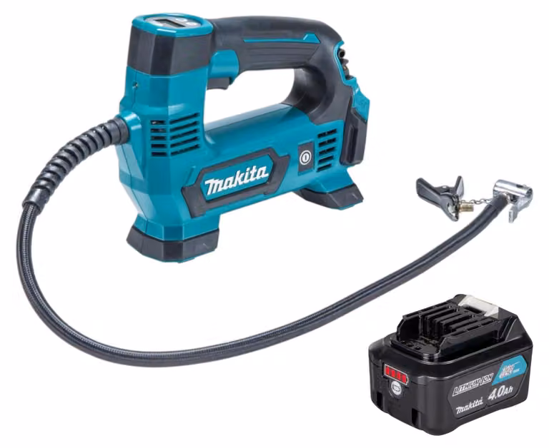 Compressore a batteria Makita MP 100 DM1 12 V max. 8,3 bar + 1x batteria 4,0 Ah - senza caricabatterie