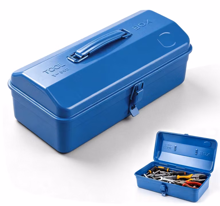 Piccola valigetta per attrezzi, vuota, dimensioni 37 x 16 x 12 cm