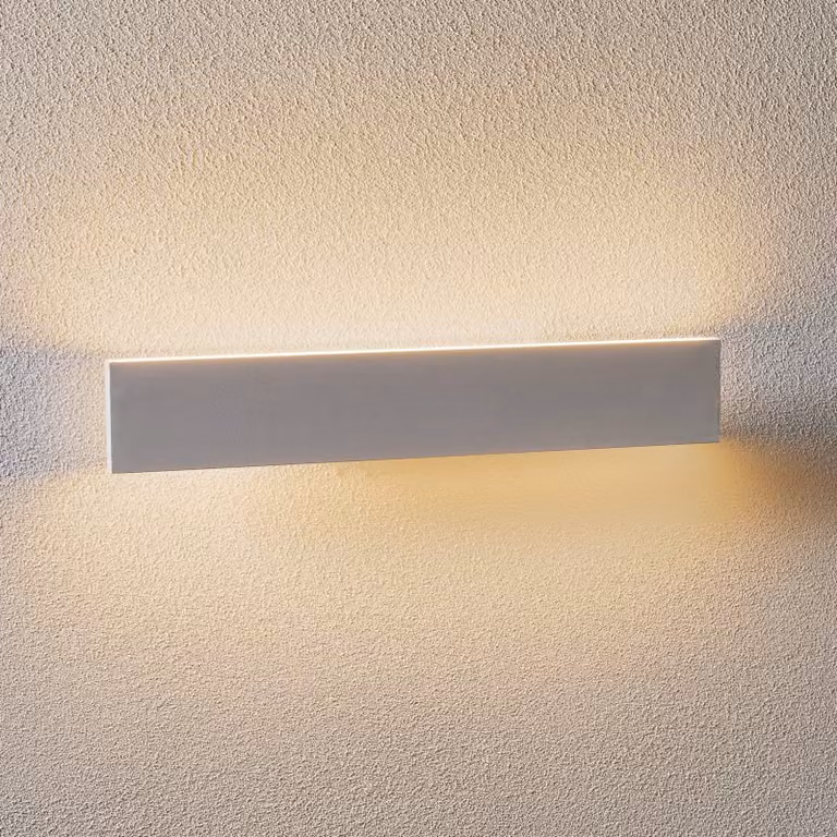 Trio Lighting Applique da parete a LED Concha, dimmerabile, Bianco / Opale, Soggiorno / Sala da pranzo, Metallo, Moderno, Applique a LED