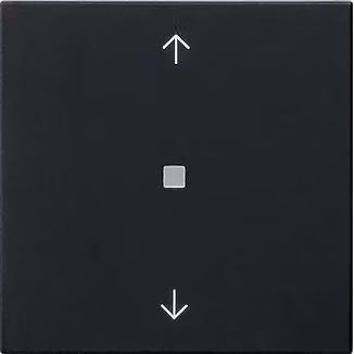 Pannello di comando Gira S3000 BT con frecce, sistema 55, nero, codice 5382005