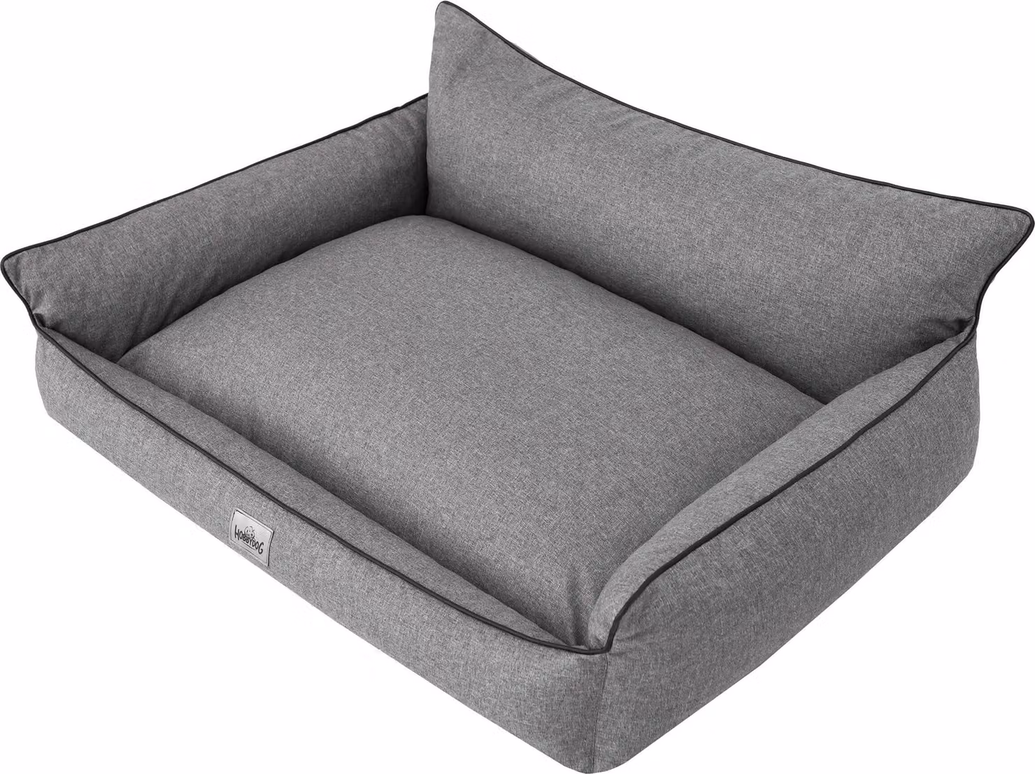 Letto ortopedico per cani JOKER letto per cani divano letto cestino materasso letto per animali XL 82x63 cm grigio sembra lino