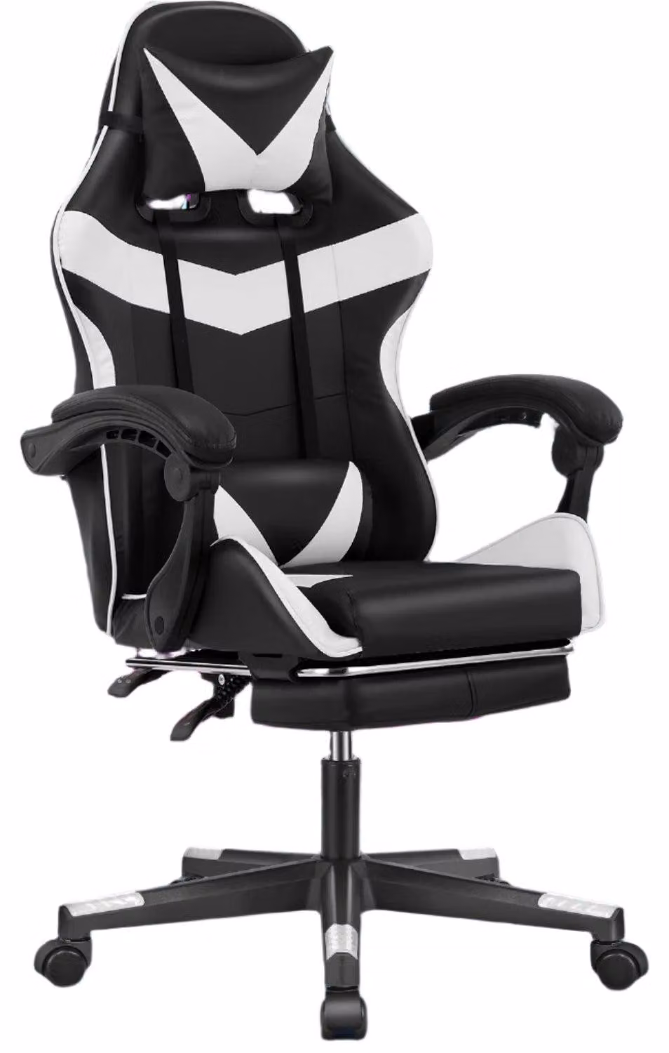 Sedia da gaming - Sedia da gaming con massaggio - Sedia da ufficio - Sedia girevole - Con poggiapiedi - Con poggiatesta - Regolabile