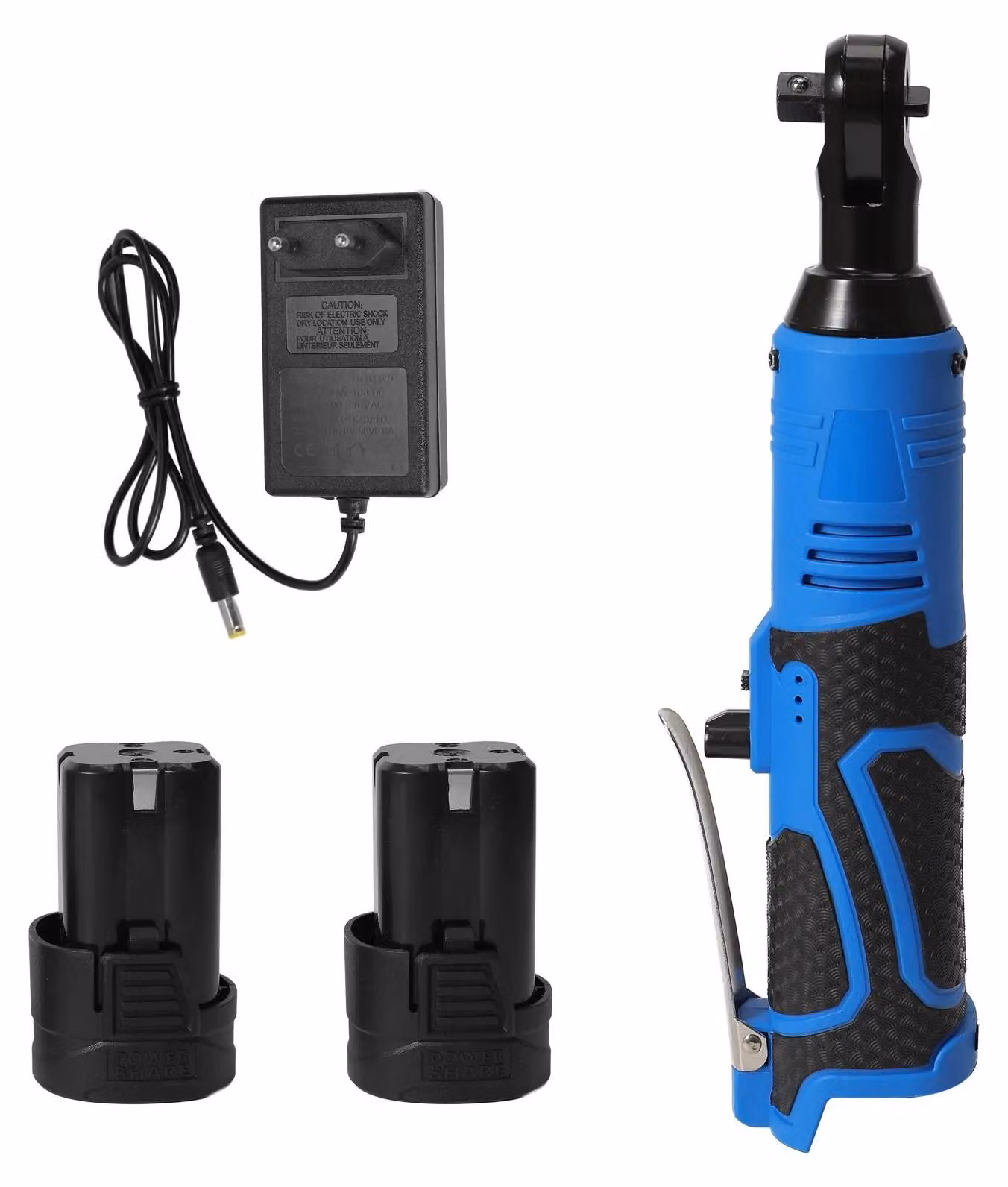 Avvitatore a impulsi, coppia di 100 Nm, design elettrico ricaricabile, 2 batterie, omologato per l'Unione Europea