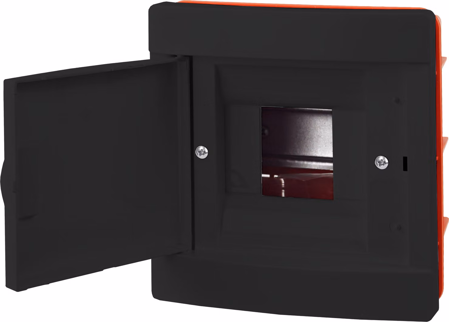 Scatola di derivazione da incasso, quadro elettrico a parete, piccolo quadro IP40, colore nero, 4 moduli
