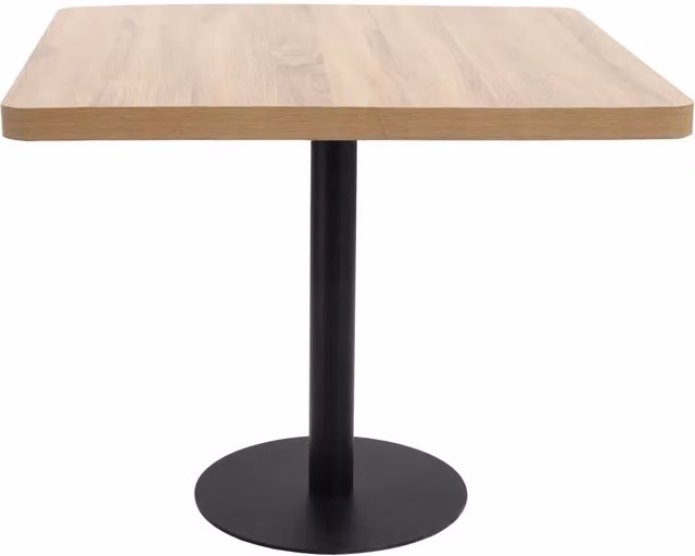 Tavolo da Bistrot Marrone Chiaro 80x80 cm in MDF