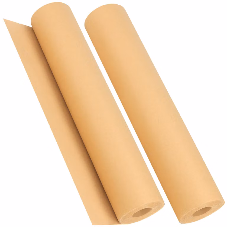 Rotolo di carta kraft, 2 pezzi, 50 metri x 44 cm, colore marrone, 80 g/m²