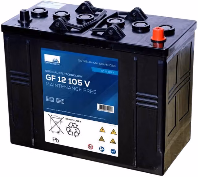 Batteria SONNENSCHEIN GF12105V 12V 120AH colore nero