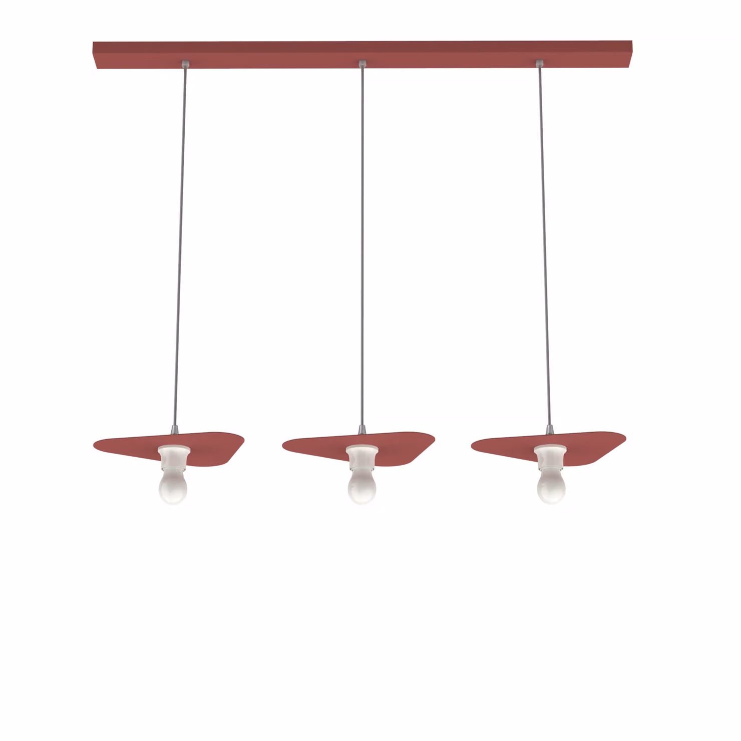 Lampada A Sospensione Cloud Lineare A 3 Luci, Monocolore Opaca